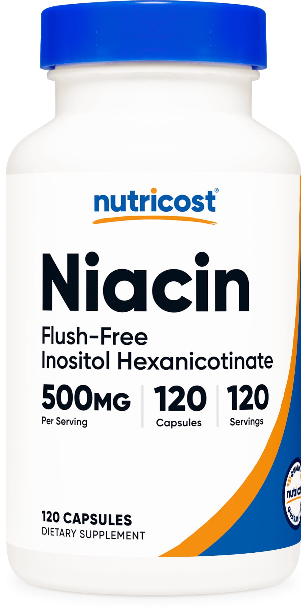 Nutricost Niacin (Flush-Free) Inositol Hexanicotinate 500mg, 120 Capsules, Vitamin B3 Supplement
