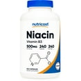 thumbnail image 1 of Nutricost Niacin (Vitamin B3) 500mg, 240 Capsules - Gluten Free and Non-GMO Supplement, 1 of 5