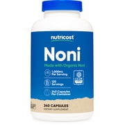 Nutricost Noni 1,000mg, 240 Capsules - Supplement Made with Organic Noni