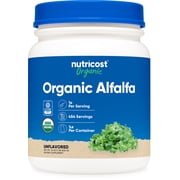 Nutricost Organic Alfalfa Powder 1LB - Non-GMO, Gluten Free, Supplement