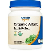 Nutricost Organic Alfalfa Powder 1LB - Non-GMO, Gluten Free, Supplement