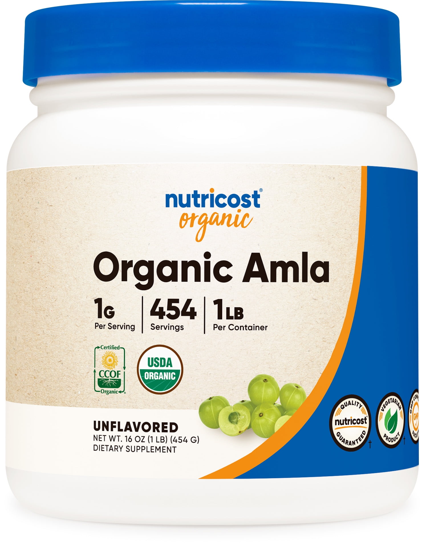 Nutricost Organic Amla Powder 1LB - Gluten Free, Non-GMO Supplement