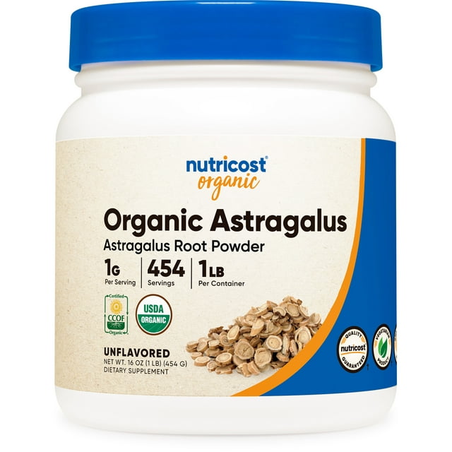 Nutricost Organic Astragalus Root Powder 1LB Gluten Free, NonGMO