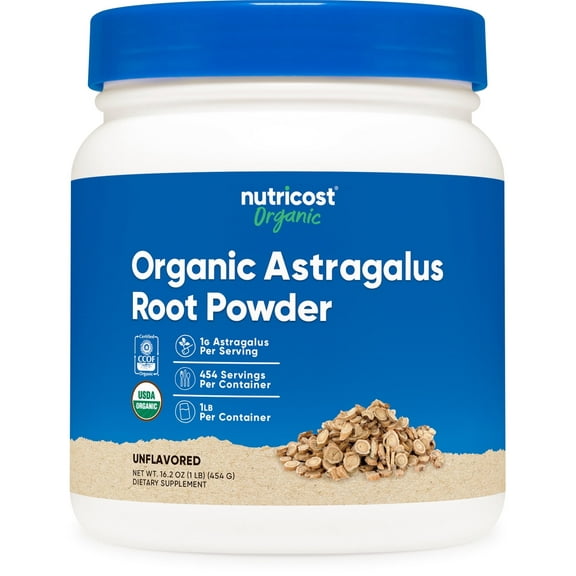 Nutricost Organic Astragalus Root Powder 1LB - Gluten Free, Non-GMO, Vegetarian Supplement