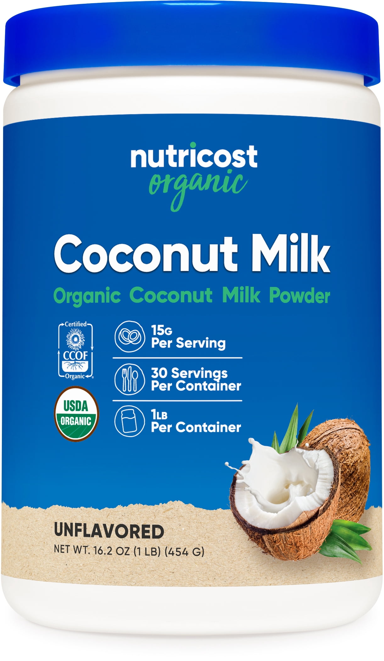 Nutricost Organic Coconut Milk Powder 1LB - Non-GMO, Certified Organic
