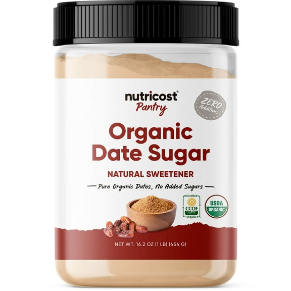 Nutricost Organic Date Sugar (1LB) - USDA Organic, Vegan, GMO-Free