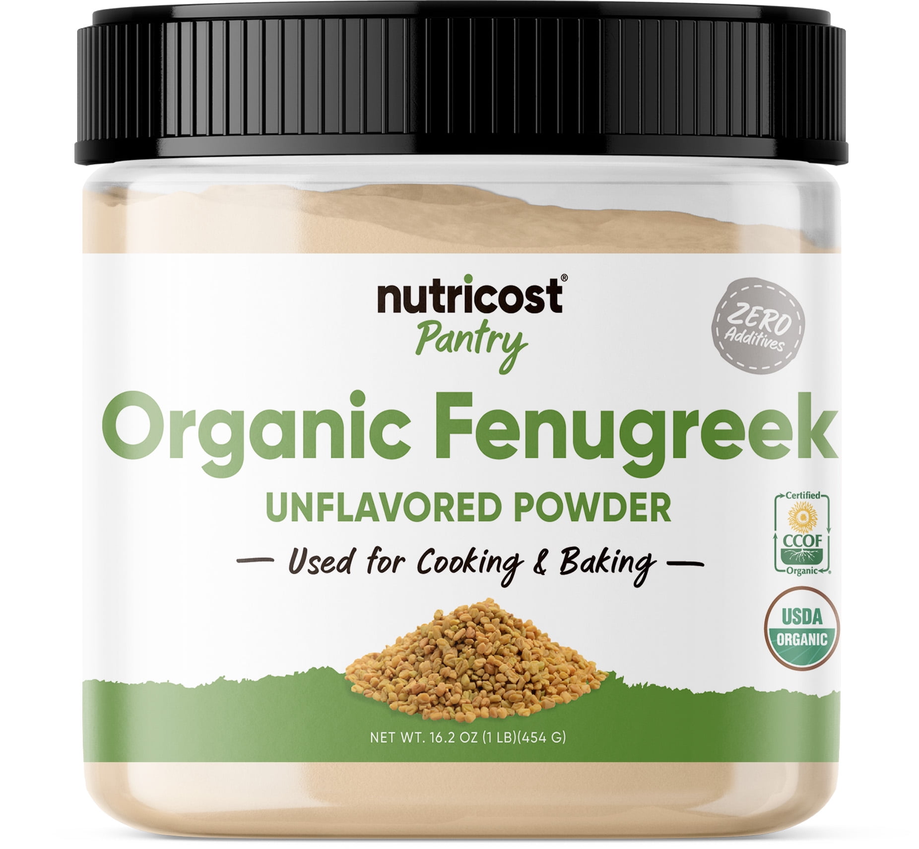Nutricost, Organic Fenugreek Powder, 1LB, 90 Servings Included ...