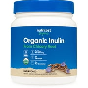 Nutricost Organic Inulin Powder 1LB, 7.5 Grams of Fiber Per Serving, Non-GMO Supplement
