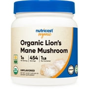 Nutricost Organic Lion's Mane Mushroom Powder (1 lb) Supplement, 454 Servings