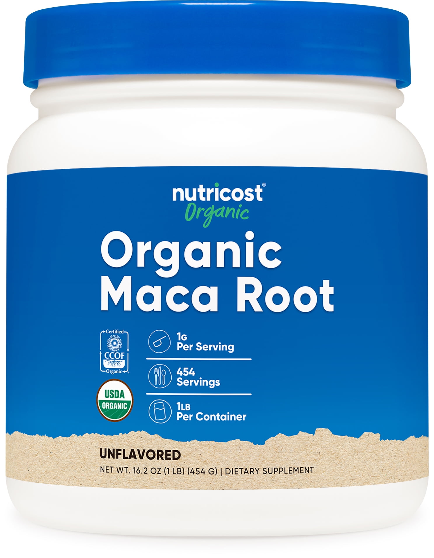 Nutricost Organic Maca Root Powder (454 Grams) - USDA Organic Supplement