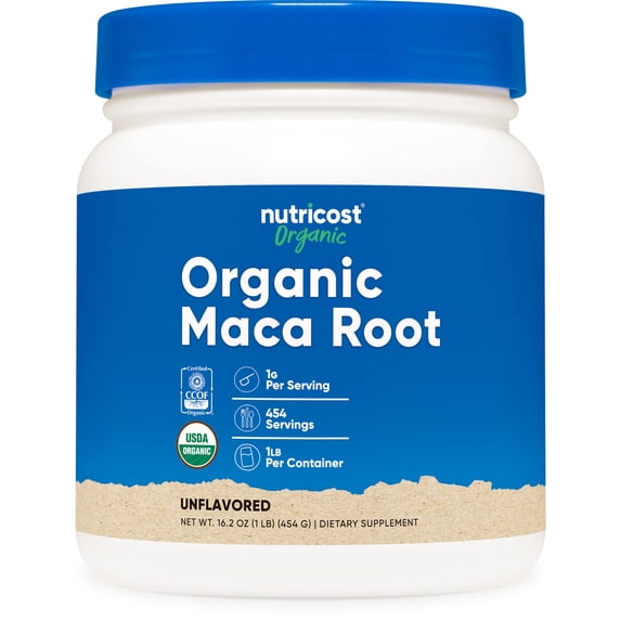 Nutricost Organic Maca Root Powder (454 Grams) - USDA Organic Supplement