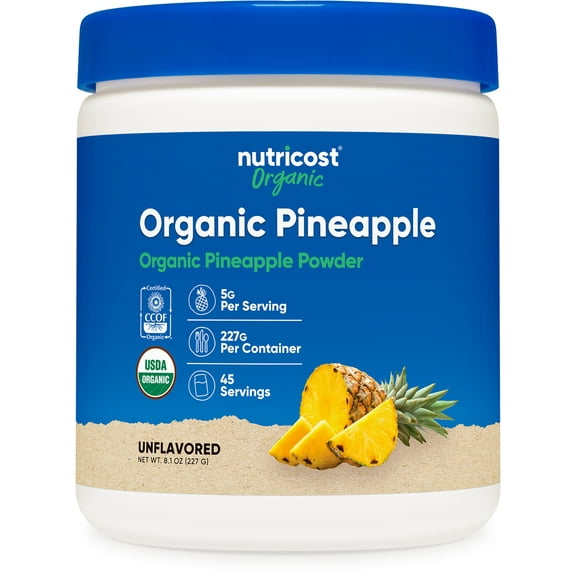 Nutricost Organic Pineapple Powder (8 oz) - USDA Certified Organic, Gluten Free Supplement