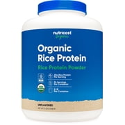 Nutricost Organic Rice Protein Powder 5 lb - Gluten-Free, Non-GMO