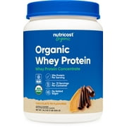 Nutricost Organic Whey Protein Concentrate, Chocolate Peanut Butter Flavored, (1LB) - Gluten-Free, Non-GMO