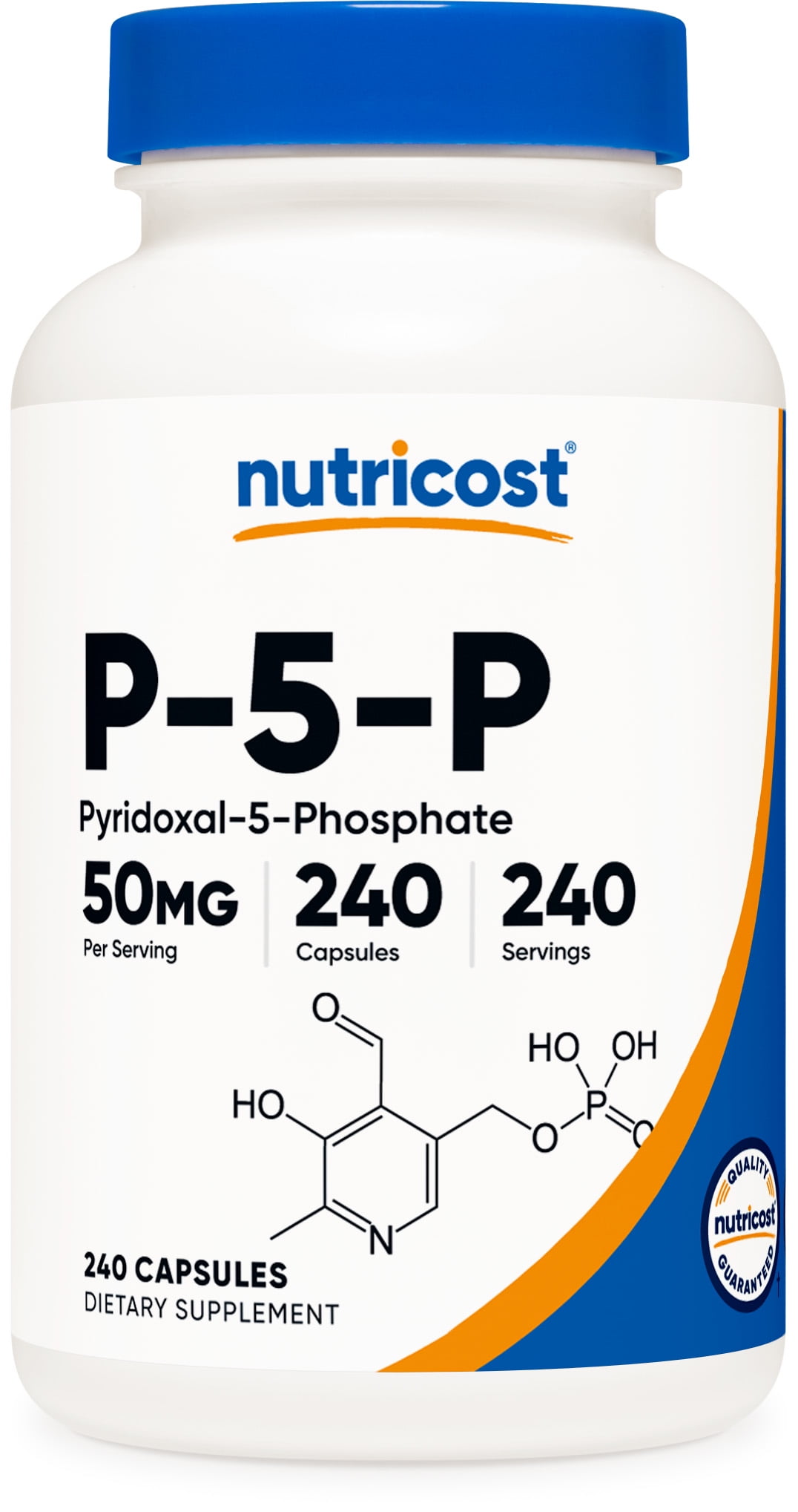 Nutricost P5P Vitamin B6 Supplement 50mg, 240 Capsules (Pyridoxal5