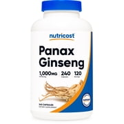 Nutricost Panax Ginseng Supplement, 240 Capsules, 120 Servings