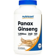 Nutricost Panax Ginseng Supplement, 240 Capsules, 120 Servings