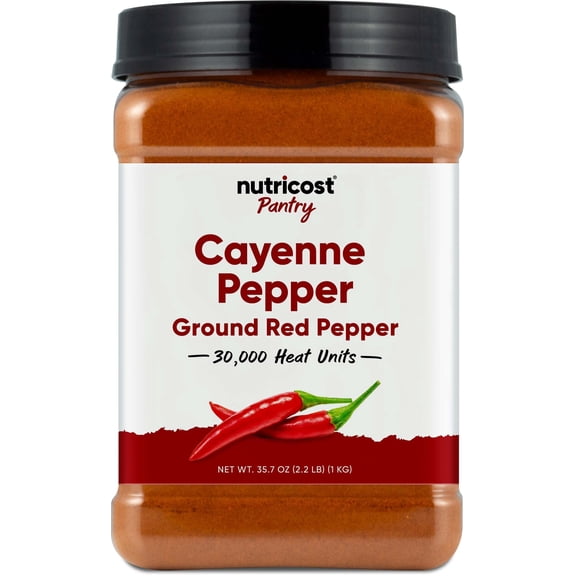 Nutricost Pantry Cayenne Pepper 30,000 Heat Units, Ground Red Pepper Powder