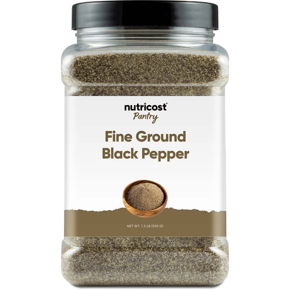 Nutricost Pantry Fine Ground Black Pepper (1.3 LBS) | Gluten-Free, Vegan, and GMO-Free