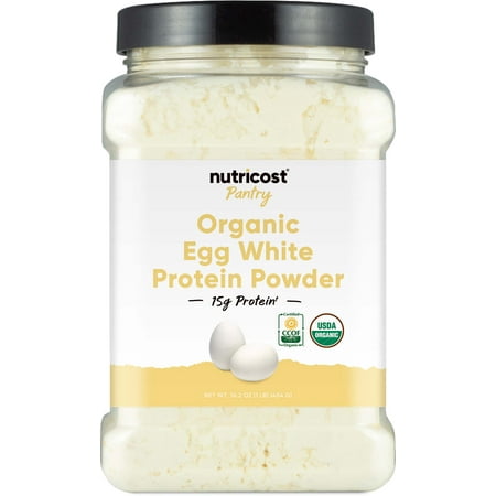 Nutricost Pantry Organic Egg White Protein Powder (1LB) - GMO-Free, Gluten-Free
