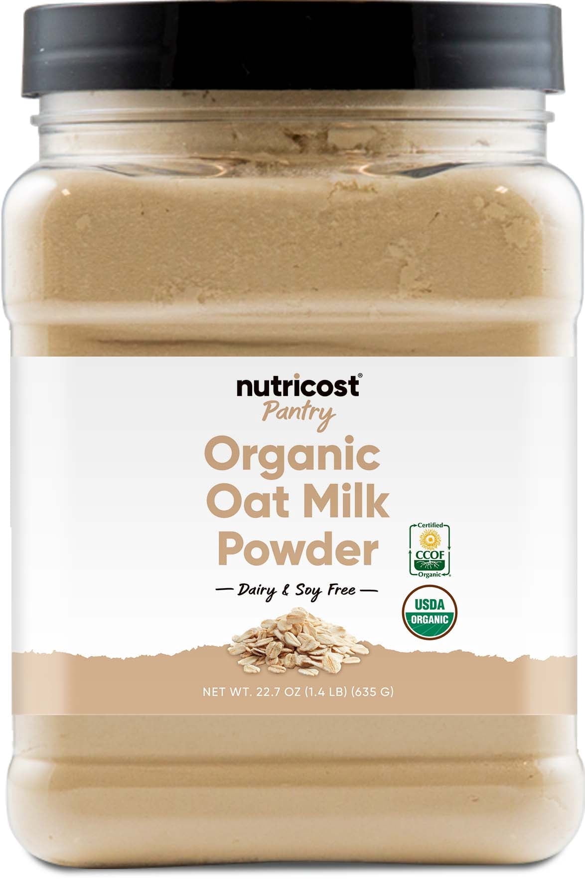 Nutricost Pantry Organic Oat Milk Powder, 1.4 Pounds - Dairy & Soy Free, Gluten Free