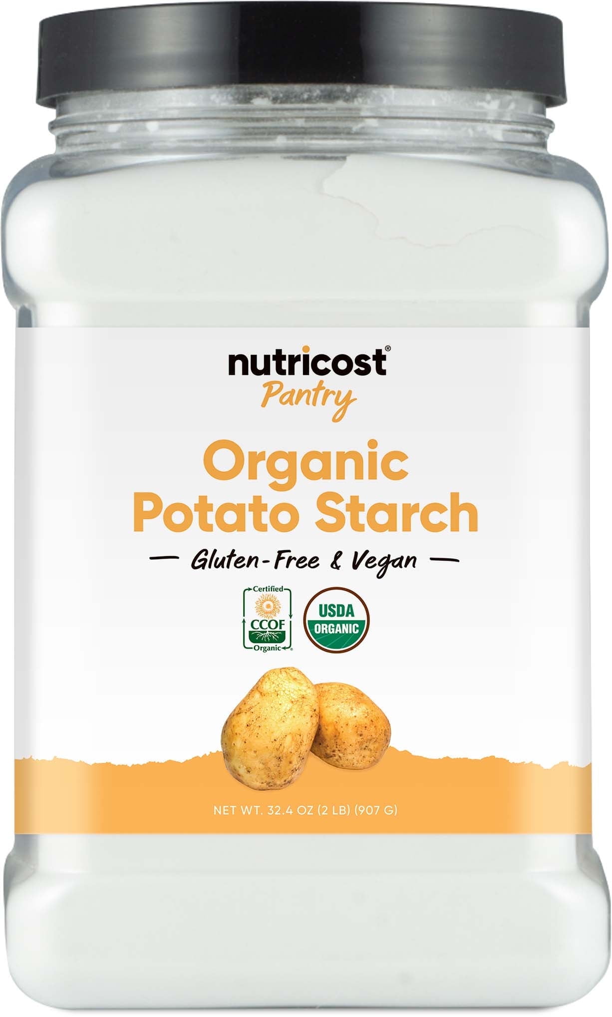Nutricost Pantry Organic Potato Starch 2 Pound - Gluten-Free & Vegan