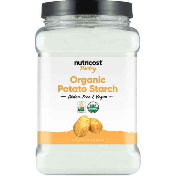Nutricost Pantry Organic Potato Starch 2 Pound - Gluten-Free & Vegan