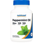 Nutricost Peppermint Oil Softgels 120 SFG 50 MG - Gluten Free, Third Party Tested and GMO Free