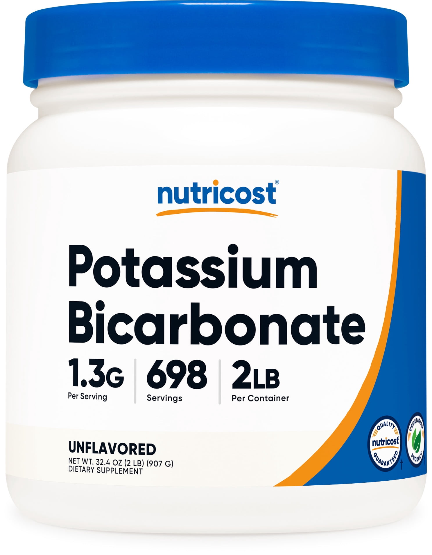 Nutricost Potassium Bicarbonate (2 LB) - 1.3G Per Serving, Gluten Free Supplement