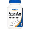 thumbnail image 1 of Nutricost Potassium Citrate 99mg, 240 Capsules - Gluten Free, Non-GMO Supplement, 1 of 5
