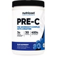 thumbnail image 1 of Nutricost Pre-C, Pre-Workout Complex with Creatine Powder (Blue Raspberry) - Boost Fitness Routines, 450g, 1 of 5