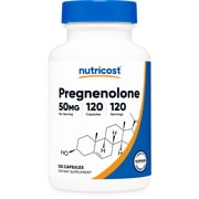 Nutricost Pregnenolone 50mg, 120 Capsules - Non-GMO, Gluten Free Supplement