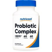 Nutricost Probiotic Complex - 50 Billion CFU, 60 Capsules - Probiotic Supplement (Unisex)