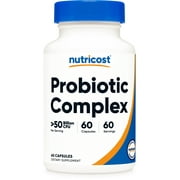 Nutricost Probiotic Complex - 50 Billion CFU, 60 Capsules - Probiotic Supplement (Unisex)