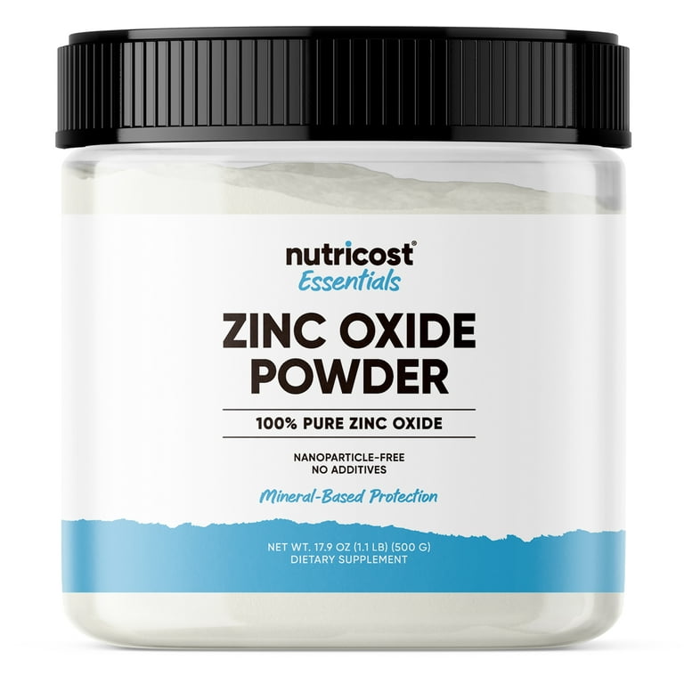 Nutricost Pure Zinc Oxide Powder 500g - Non-GMO, Gluten-Free