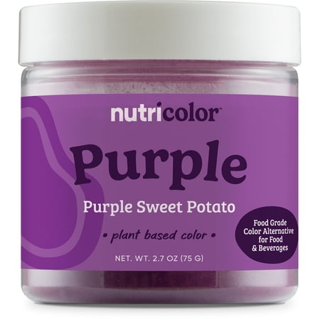Nutricost Purple Plant Based Food Coloring From Purple Sweet Potato Powder (75 Servings) - Nutricolor Color Alternative For Food & Beverages