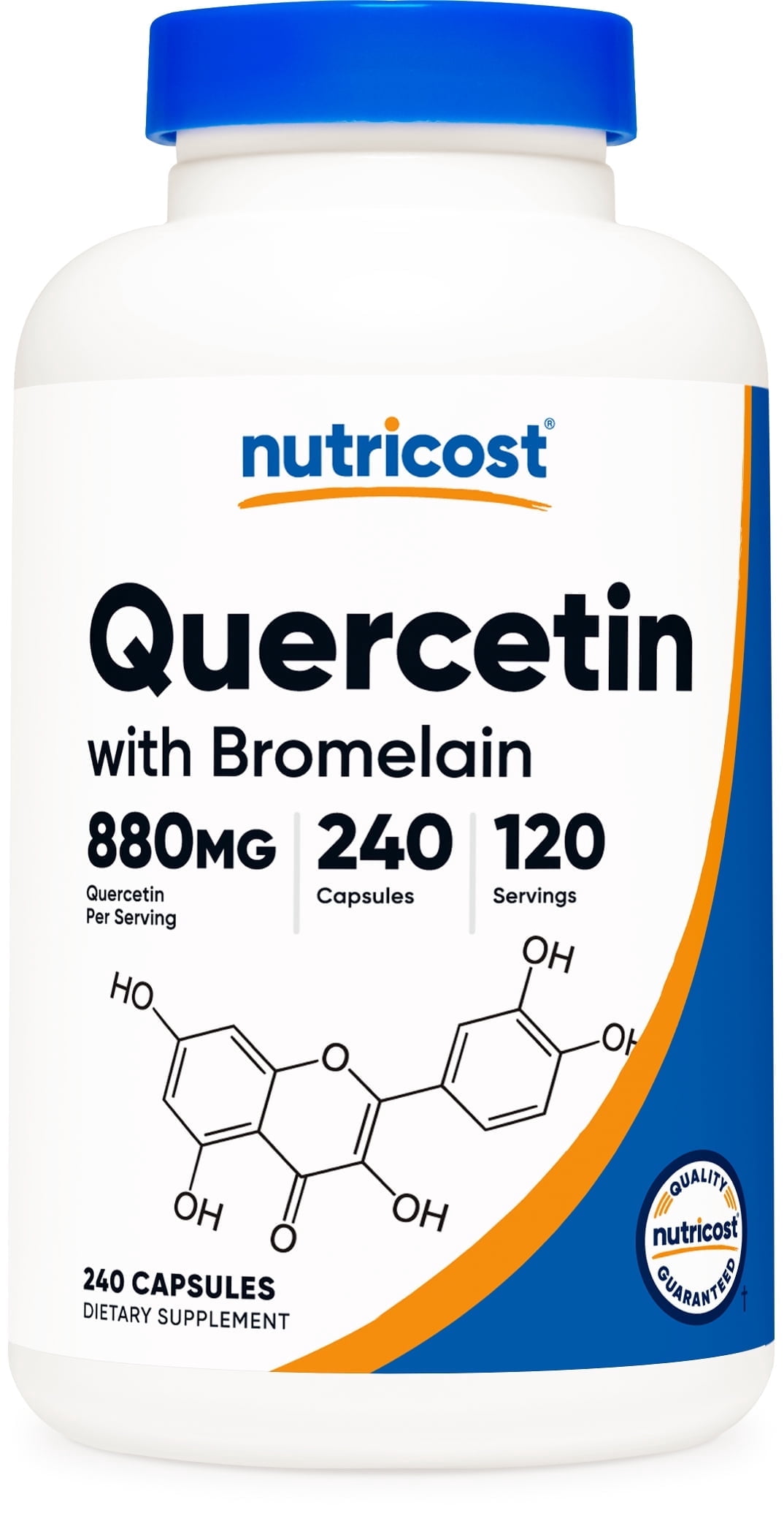 Nutricost Quercetin with Bromelain 880mg, 240 Capsules - Gluten Free & Non-GMO Supplement