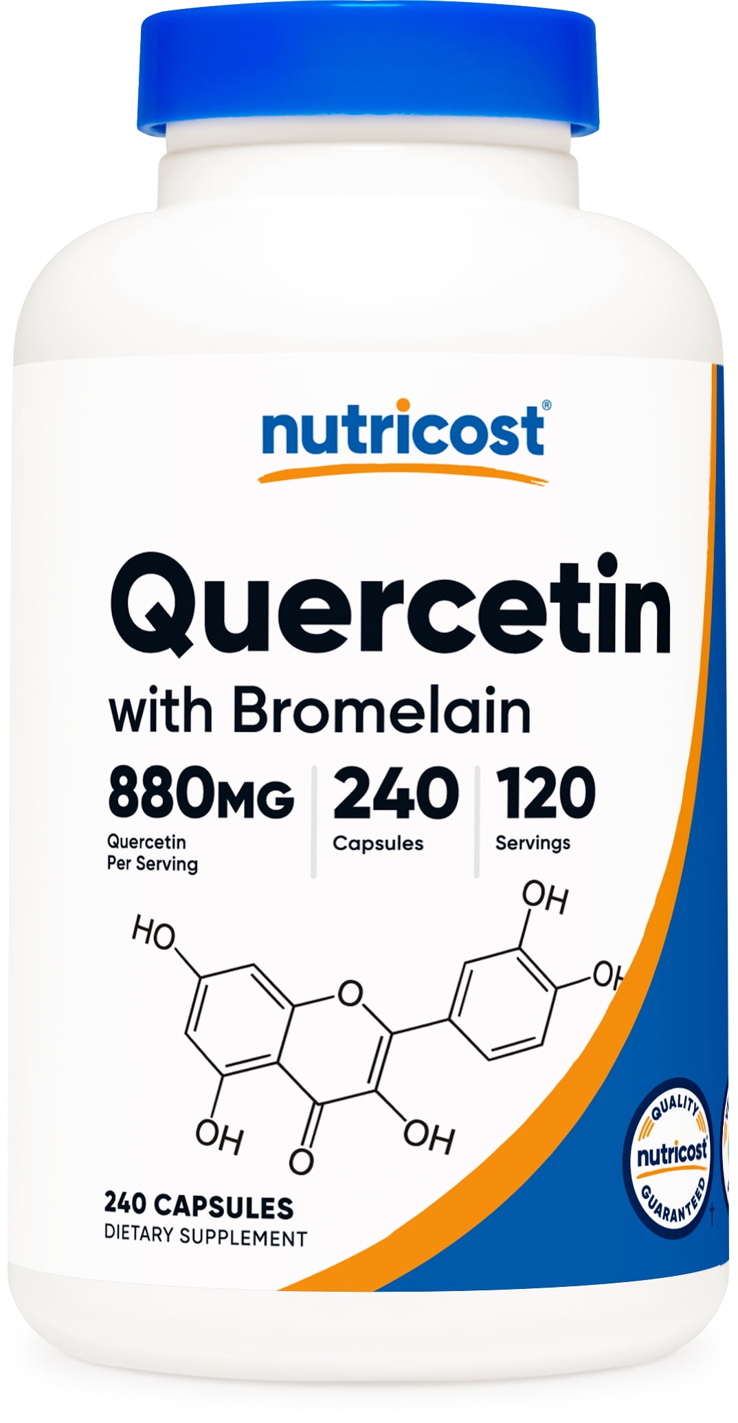 Nutricost Quercetin with Bromelain 880mg, 240 Capsules Gluten Free