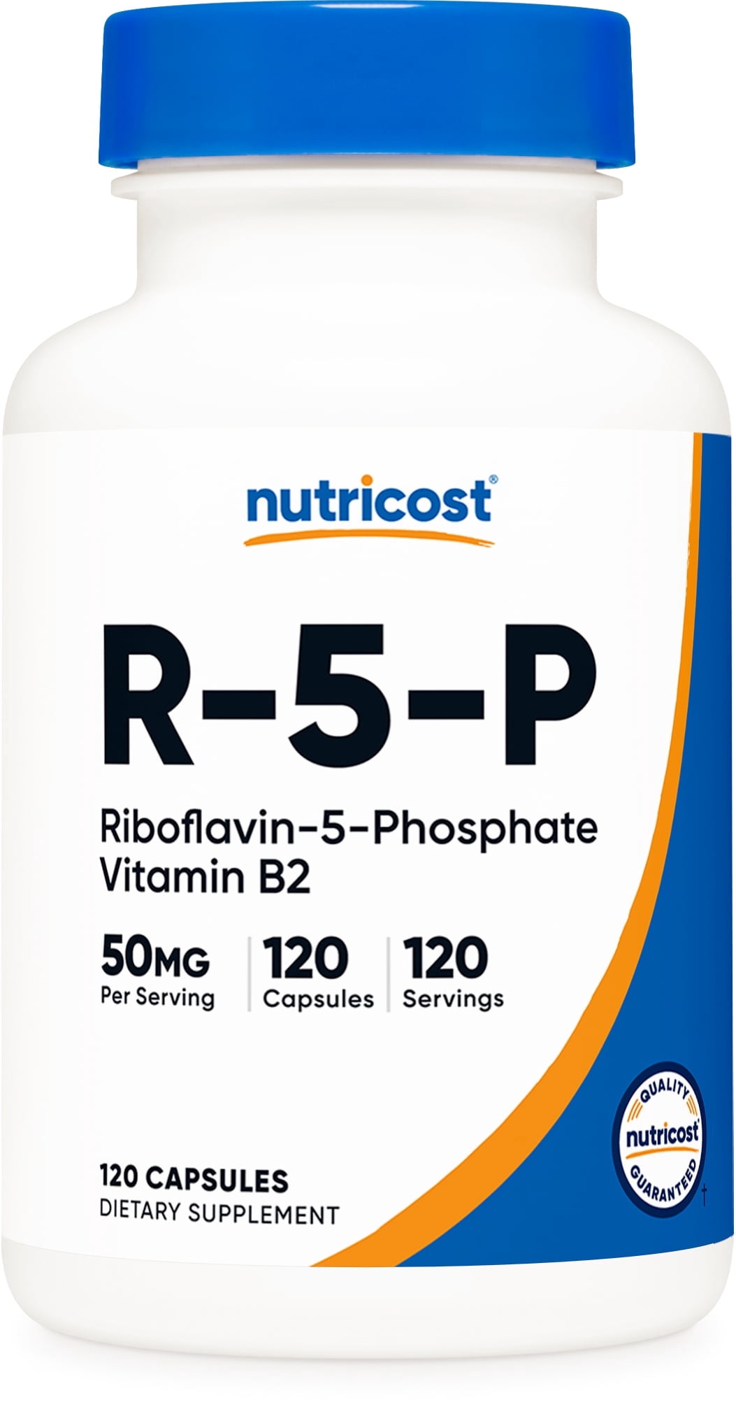Nutricost R-5-P (Riboflavin-5-Phosphate) (Vitamin B2) 50 MG, 120 Capsules - Vegan, GMO-Free