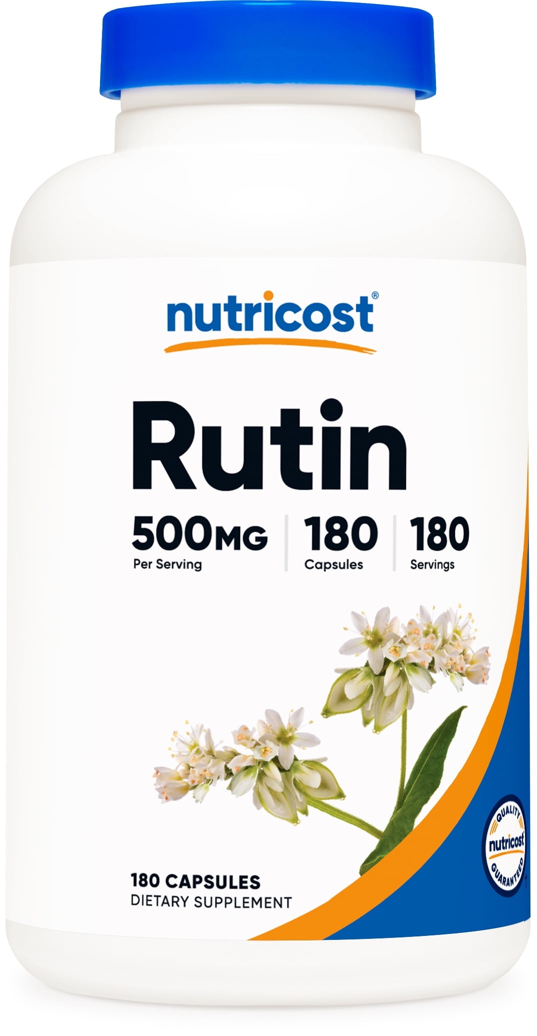 Nutricost Rutin 500mg, 180 Capsules - Gluten Free, Non-GMO, and Vegetarian Supplement