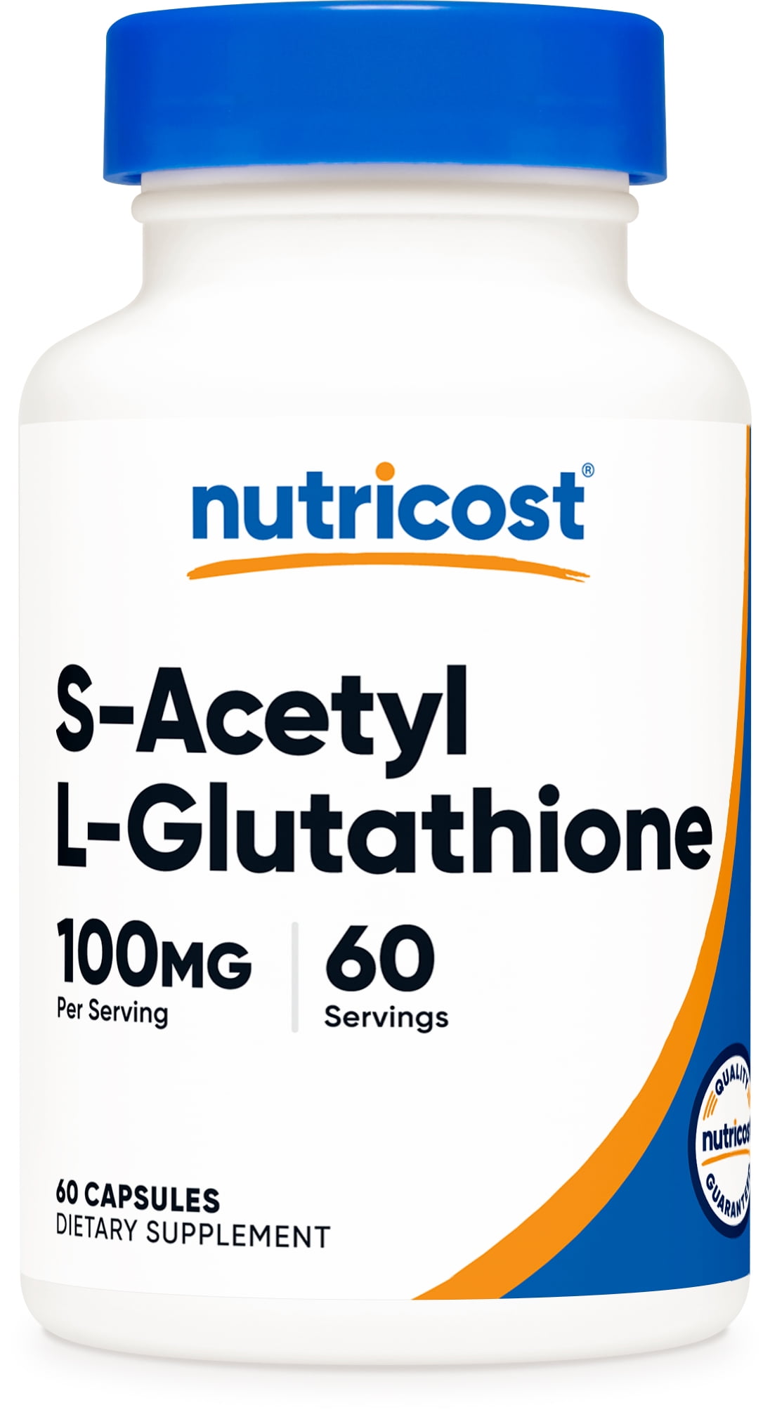 glutathione supplement cost Nutricost S-Acetyl-L-Glutathione 100MG, 60 Capsules, - GMO-Free, Vegan