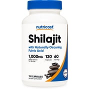 Nutricost Shilajit Capsules 120 Capsules, 60 Servings / 1,000 mg Shilajit Per Serving