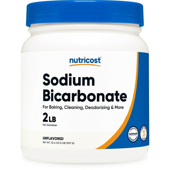 Nutricost Sodium Bicarbonate (2 LB) - 600mg Per Serving, Non-GMO, Gluten Free