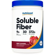 Nutricost Soluble Fiber (Berry Flavored) 30 servings - Vegan, Non-GMO, Gluten Free