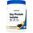 Nutricost Soy Protein Isolate Powder, 1 LB Vanilla 10 Grams of
