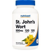 Nutricost St. John's Wort Capsules (500mg) 120 Capsules - Non-GMO Supplement