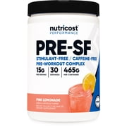 Nutricost Stim-Free Pre-Workout Supplement Powder, 30 Servings (Pink Lemonade)