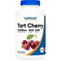 Nutricost Tart Cherry Extract 3000mg, 240 Vegetarian Capsules - Gluten Free, Non-GMO Supplement