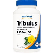 Nutricost Tribulus Terrestris Extract Supplement 1500mg، 60 Servings 120 Capsules