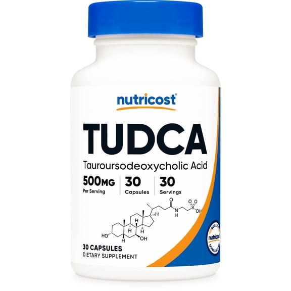 Nutricost Tudca 500mg, 30 Capsules (Tauroursodeoxycholic Acid) - Gluten Free, Non-GMO Supplement